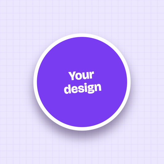 Custom circle sticker