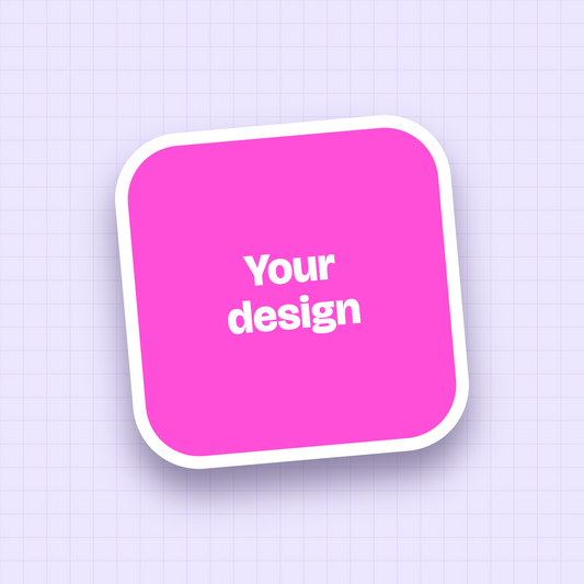 Custom square sticker