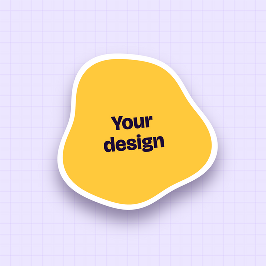 Custom shape-cut sticker