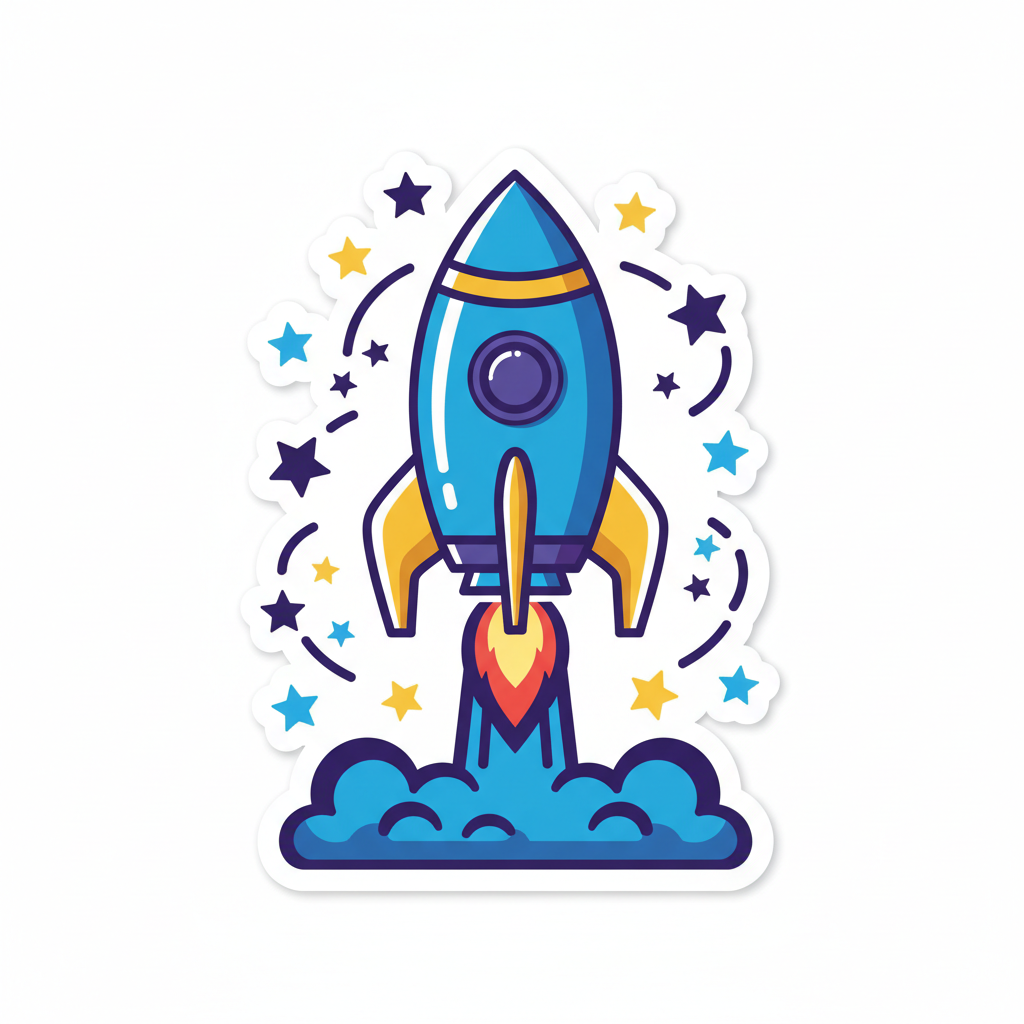 Astronaut sticker
