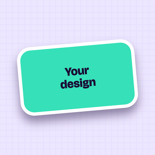 Custom rectangle sticker