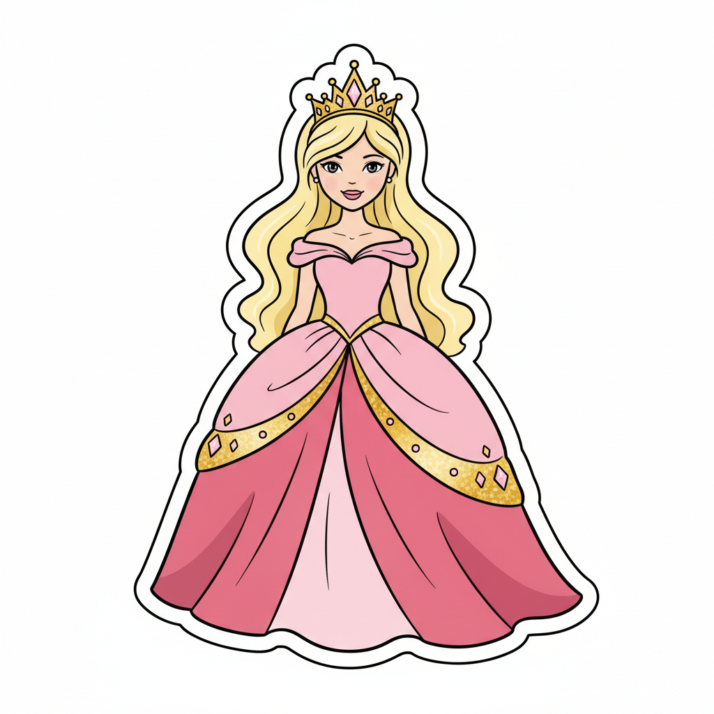 Princess sticker