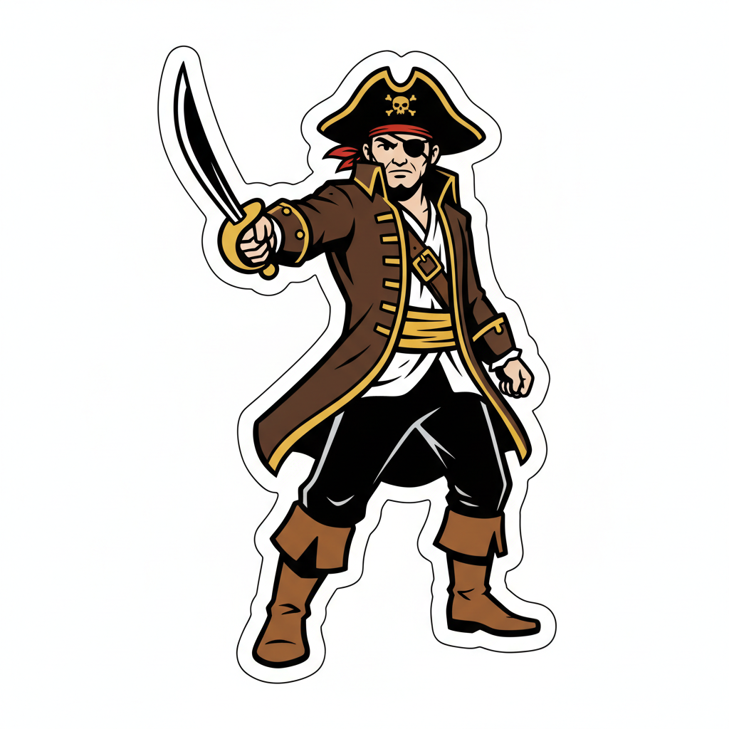 Pirate sticker