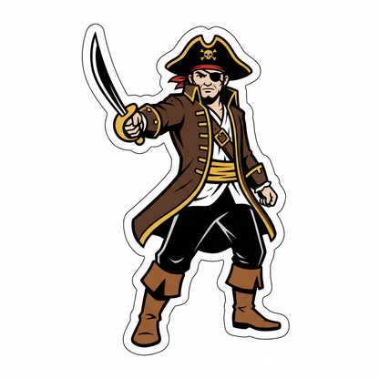 Pirate sticker