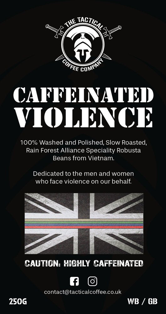Caffeinated Violence label