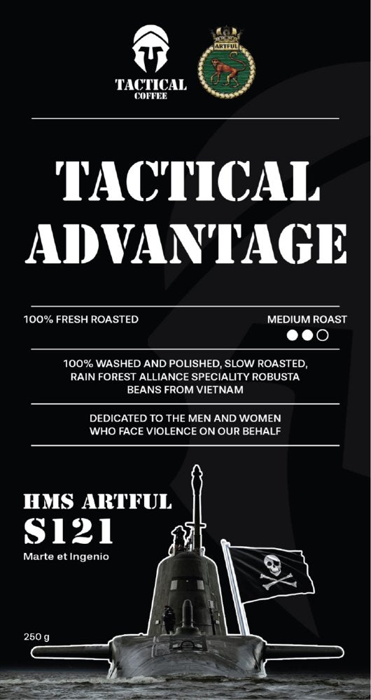 HMS Artful S121 Tactical Advantage label