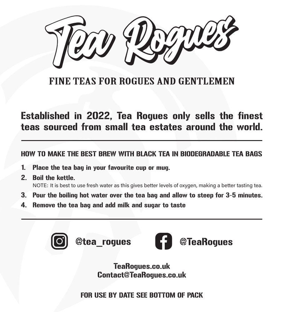 Tea Rogues pack label